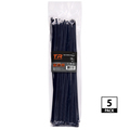 Tr Industrial 14 in Multi-Purpose UV Cable Ties in Black, 500-pk TR88304-5PK